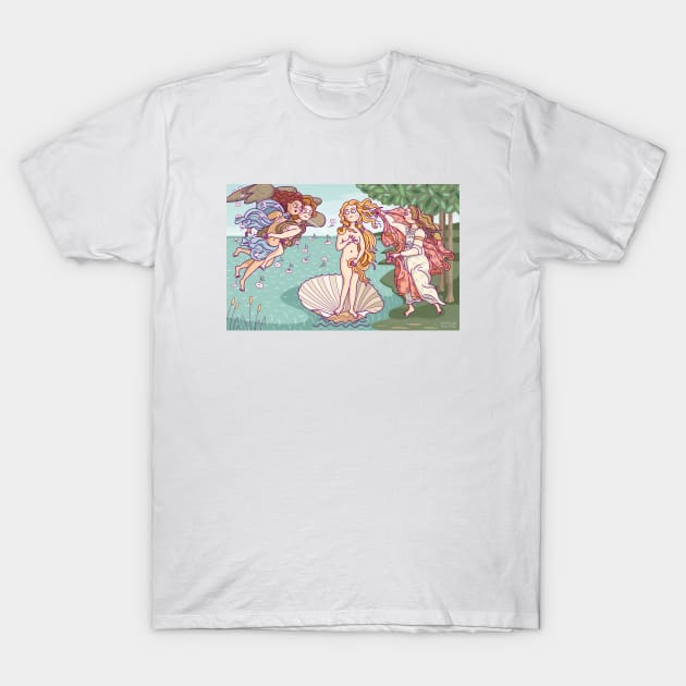 The Birth of Venus T-Shirt by sombrasblancas